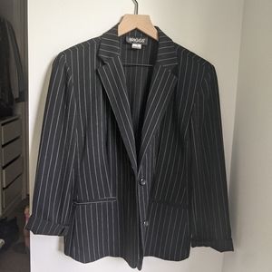 ❤️ Briggs women's petite pinstripe blazer